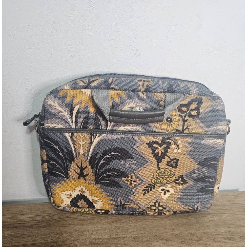 SPARTINA Daufuskie Island Natural Linen Messenger Lap Top Shoulder Bag, NO STRAP